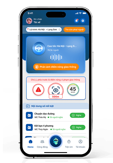 Giao diện app mobile